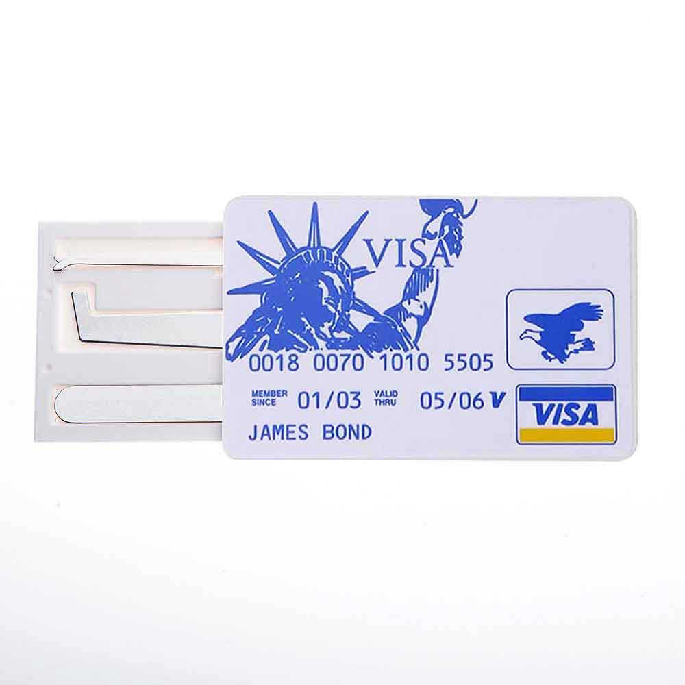 Credit Card Lock Pick Set - 5 Pieces Pocket Lock Pick Sets