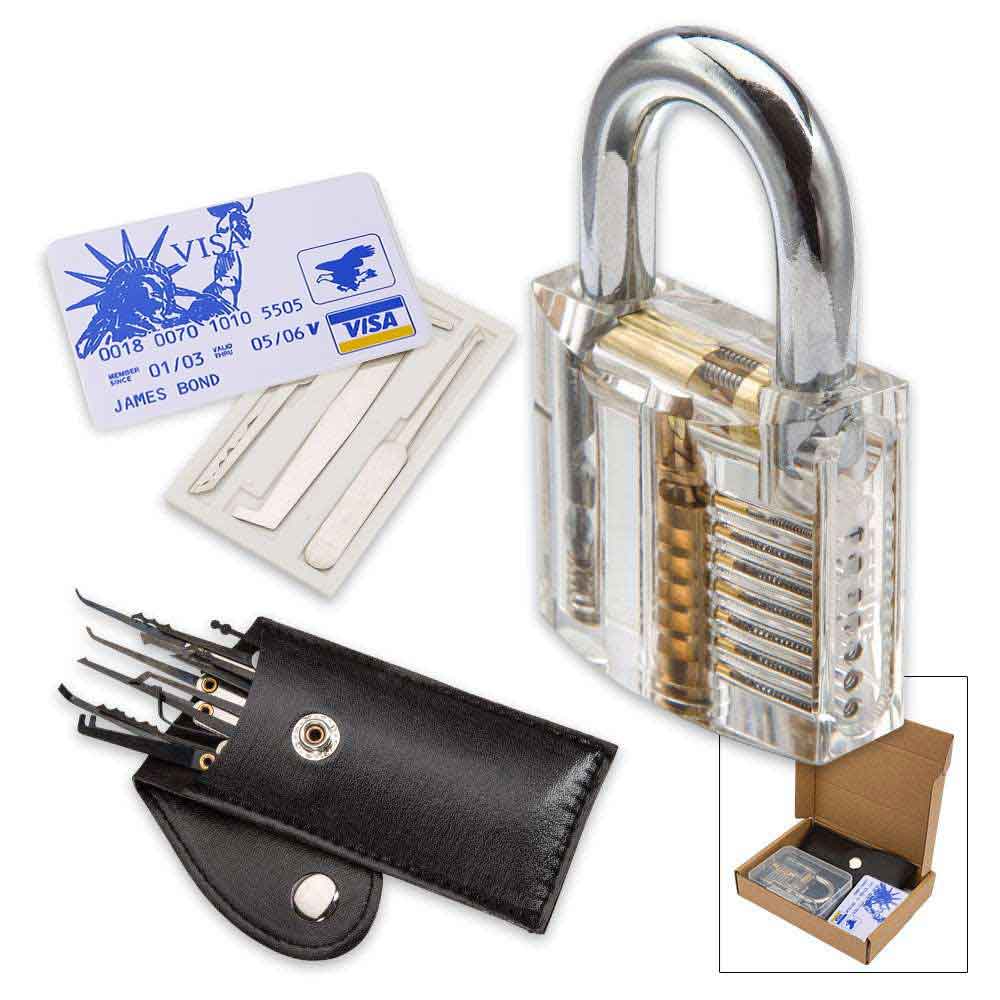 NEW credit card padlock tool lock pick unlock lockpicking locksmith crochetage 