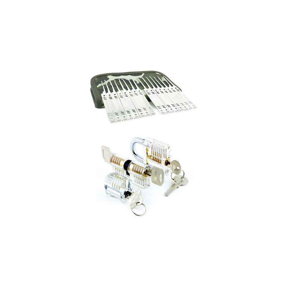 21 Pieces PRAXIS Lock Pick Kits Dual-Gauge