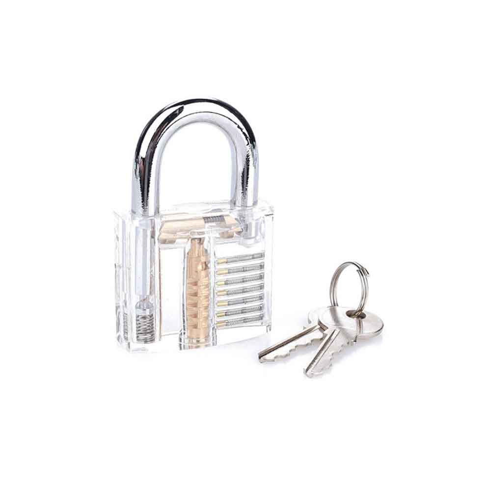 Acrylic Teaching Transparent Lock Cylinder Straight Type Training Practical Lock 
