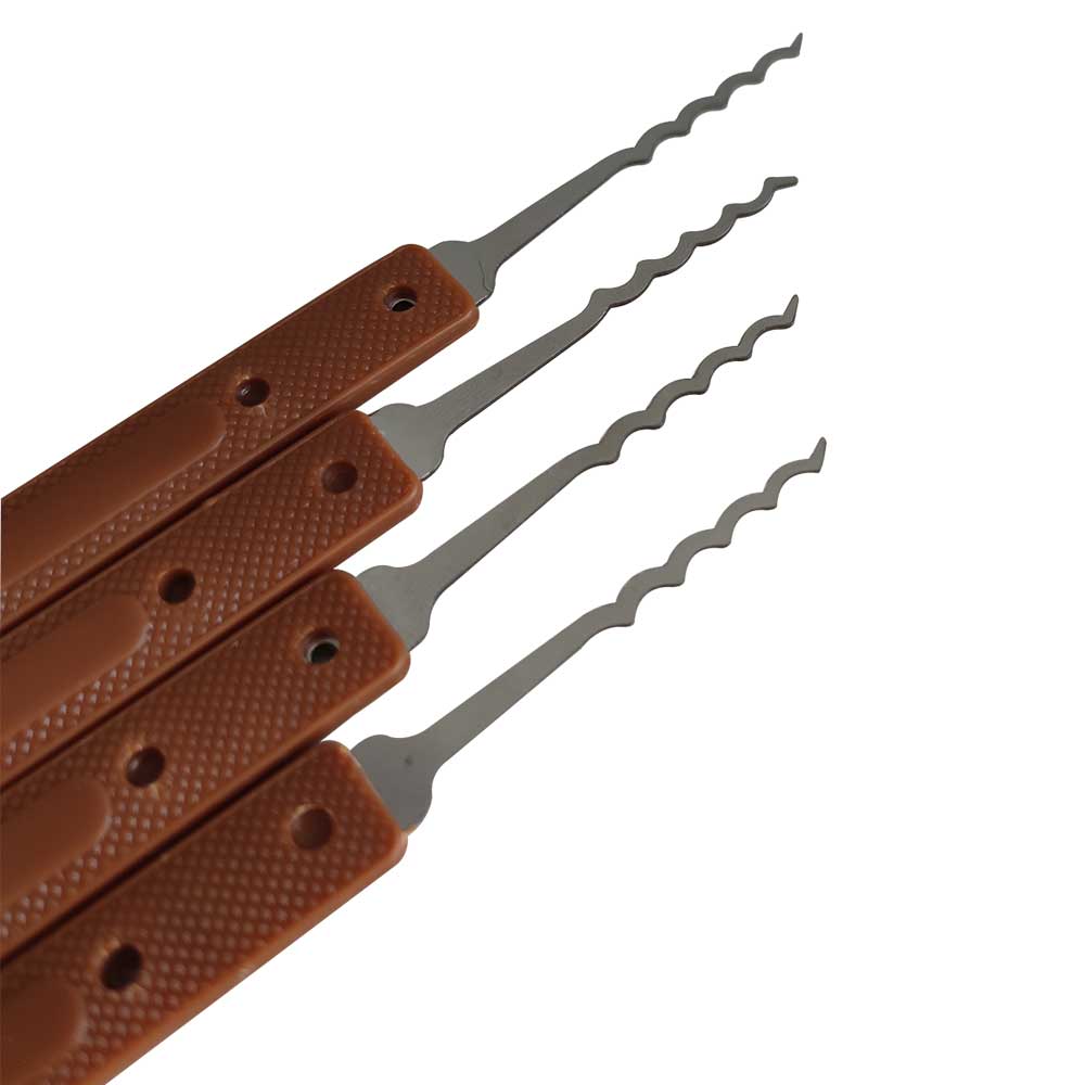 Lock Pick Set 4 Piece Wonder Waves Pro Rake Set