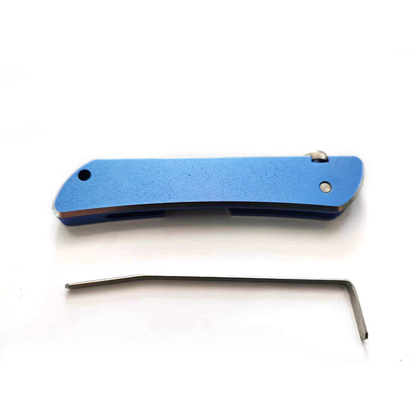 Blue Stainless Steel 7in1 Folding Lock Pick Set