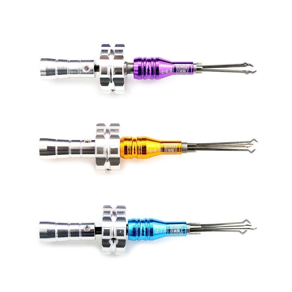 lockpicking 3in1 adjustable cross lock open tool unlocking