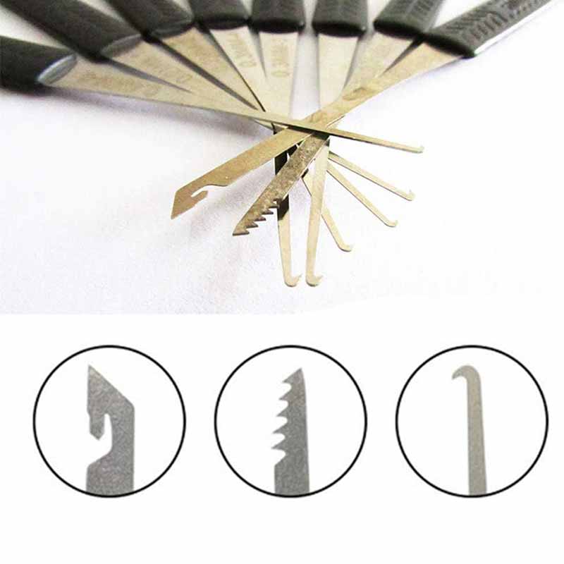 12 Pieces Broken Key Extractor Remove Hooks Set with 5 Pieces Tension ...