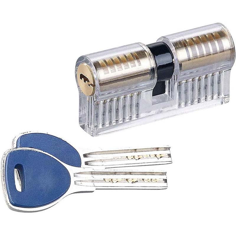 32 Pieces Lock Pick Tools Set with 5 Pieces Transparent Training Locks ...