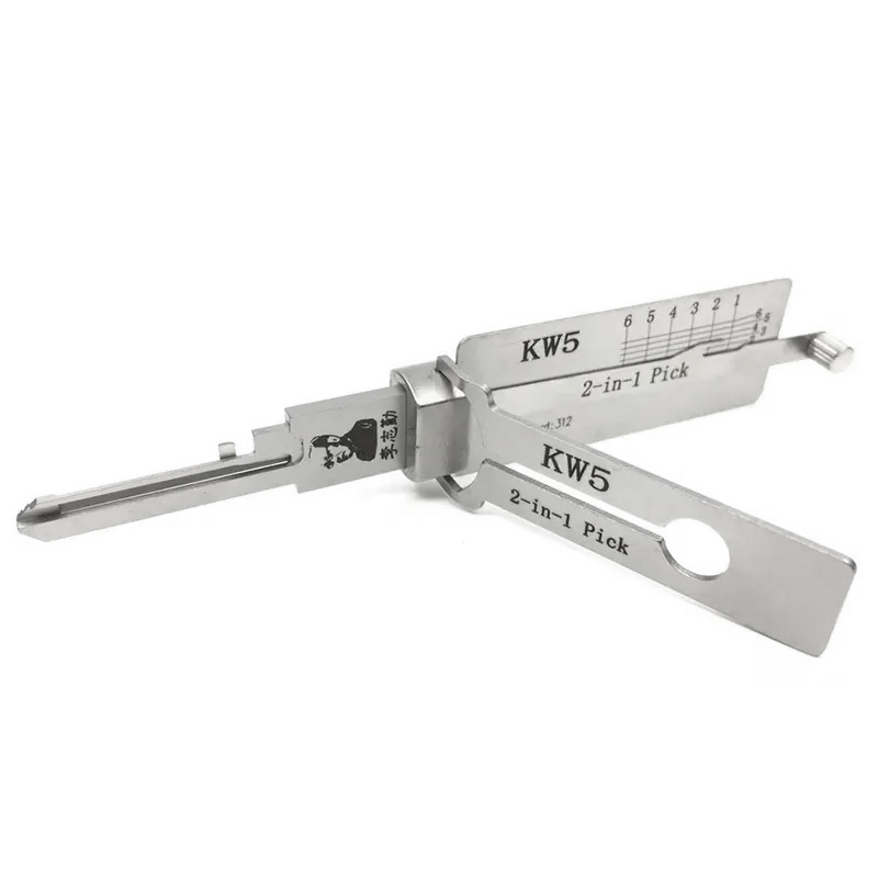 6 Pieces Lishi Residential Pick And Decoder Tools Set, KW1, KW5, SC1 ...